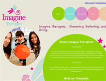 Tablet Screenshot of imagine-therapies.com